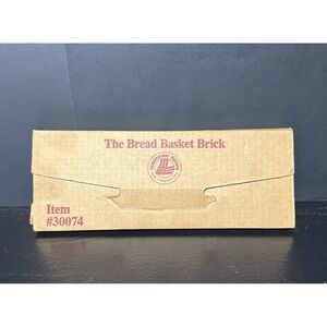 Longaberger‎ Pottery Bread brown Basket Brick #30074 New